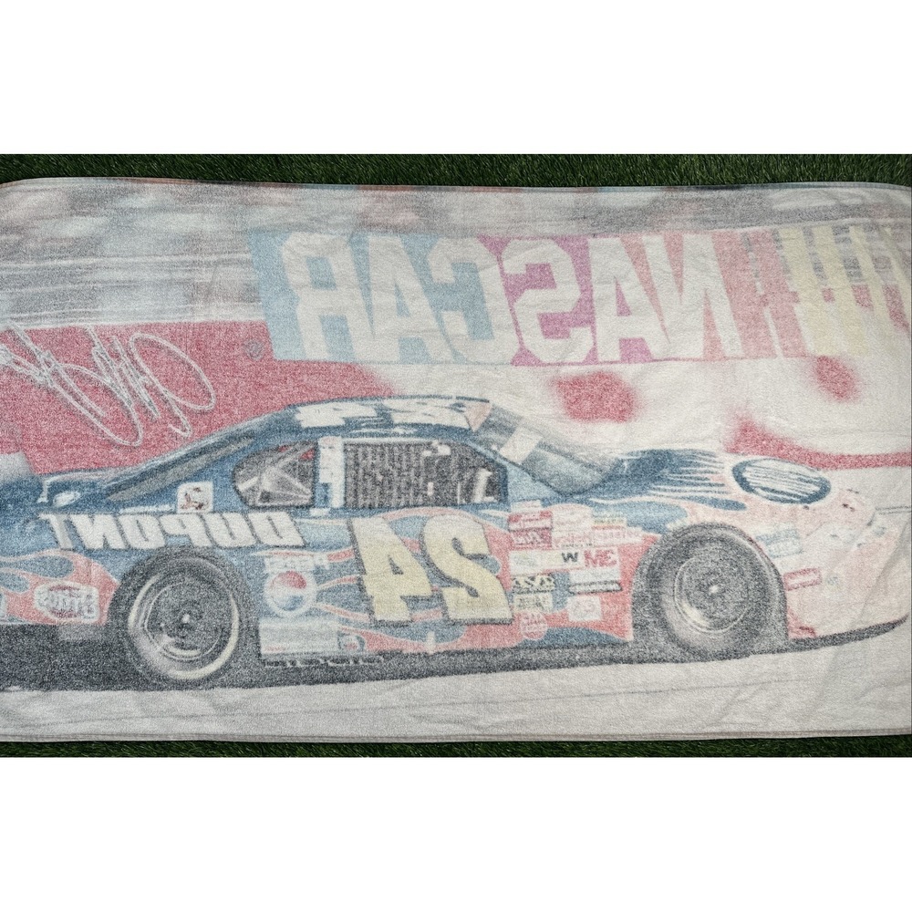 Vintage 2002 Jeff Gordon #24 Licensed NASCAR Beach Cotton Towel 55"x 28" Bath - Picture 3 of 6
